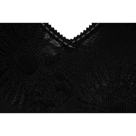 John Galliano Vintage Contrast Stitching Knee Length Dress Medium Black Viscose - Picture 9 of 14